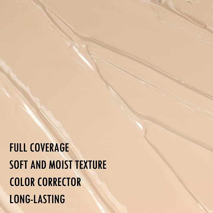 Anglicolor Liquid Concealer,Eye Concealer Full Coverage for Dark Circles,Brightening,Waterproof,Long Lasting,Color Correcting Concealer for Women,Vegan & Cruelty-Free (02#Light Nude, 0.42 Fl Oz)