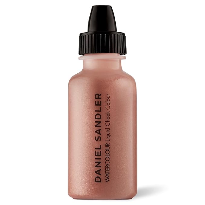 Daniel Sandler WATERCOLOUR LIQUID ILLUMINATOR 'ELEGANCE' 15ml – Liquid Shimmer Makeup, Highlighter – Oil-Free, Lightweight, Buildable & Long-Lasting for Cheeks, Lips
