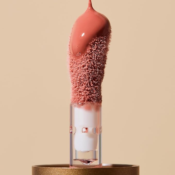 INIKA Organic Tinted Lip Oil | Bakuchiol, Squalane + Collagen in a Glossy Wash of Color. Luxuriously Smoothing & Hydrating Lipgloss. Natural, Vegan. 0.16 Fl oz (Blossom)