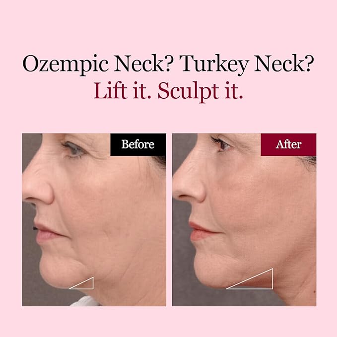 ROUND LAB Camellia Deep Collagen V Lifting Gel Mask 1ea | Double-chin Turkey Neck Instant Face Lifting Mask, Cooling and Depuffing Face Toning Belt, Firming Sagging Skin, Korean Skin Care, 10g/0.35oz