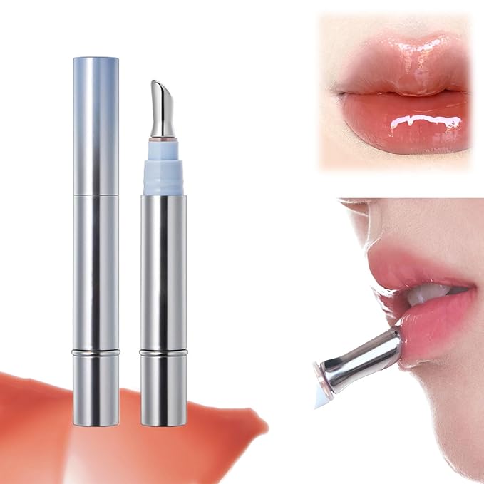 Ice Cool Essence Lip Glaze, Watery Essence Lip Gloss, Jelly Hydrating Mirror Liquid Lipstick with Metallic Brush Moisturizing Ice Watery Lip Gloss (G06 Pomegranate ice)