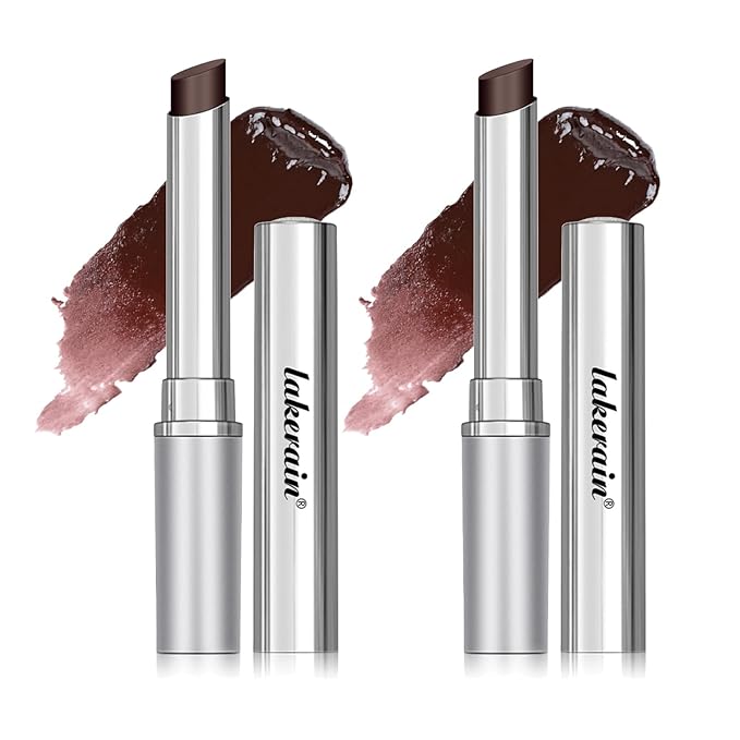 Honey Lipstick Tinted Lip balm, Hydrating Nourishing Sheer Formula Lipstick, Natural Glossy Finish (2 PCS BLACK)