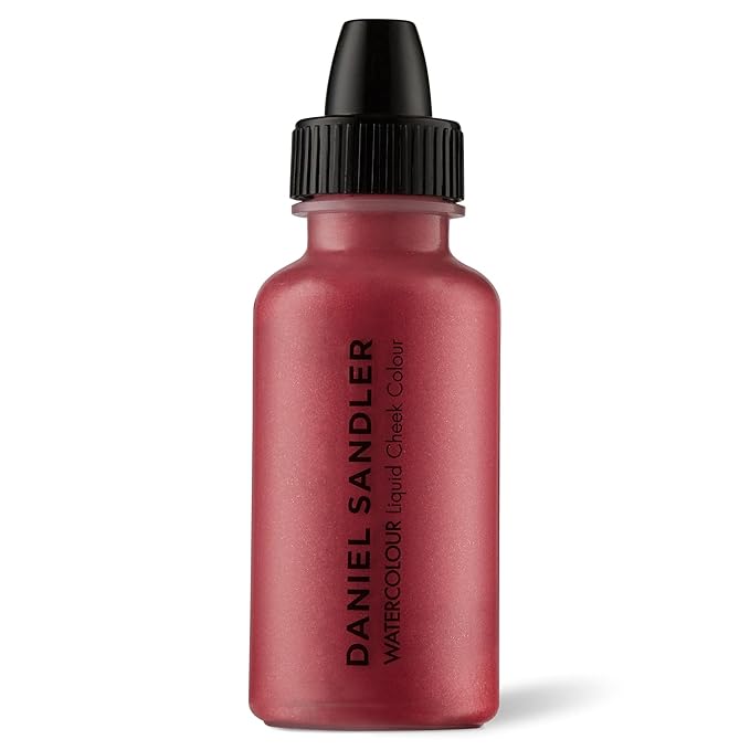 Daniel Sandler WATERCOLOUR LIQUID ILLUMINATOR - 'TEASE' 15ml – Shimmer Liquid Blush for Cheeks Make up, Highlighter – Oil-Free, Lightweight, Buildable & Long-Lasting for Cheeks & Lips