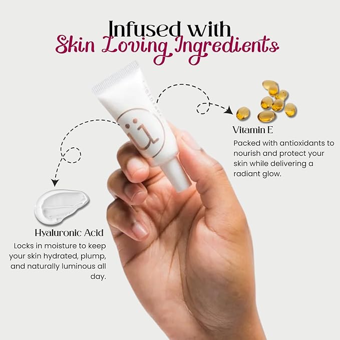 M2U NYC Liquid Highlighter Makeup – Lightweight Luminizer for Natural Radiant Glow with Shimmer – Ultra Smooth Hydrating Illuminator, Face, Cheekbone & Body Glow Enhancer Pink Pearl (Pearl Moon)
