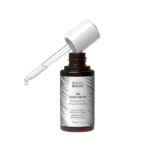 BondiBoost HG Lock Drops Daily Hair Serum for Women – Non-Greasy, Reduces Hair Thinning, Stimulates Scalp, Supports Thicker Fuller Hair – Vegan, Color-Safe, Lightweight for All Hair Types & Textures