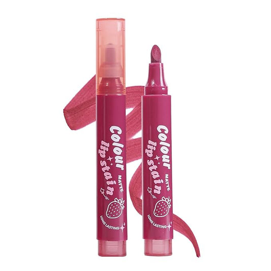 Lip Stain Marker, Long Lasting and Transfer-Proof Liquid Lip Liner, High Pigmented Matte Stained Lip Tint Marker Lip Liner Contour Tint Lip Makeup(#05)