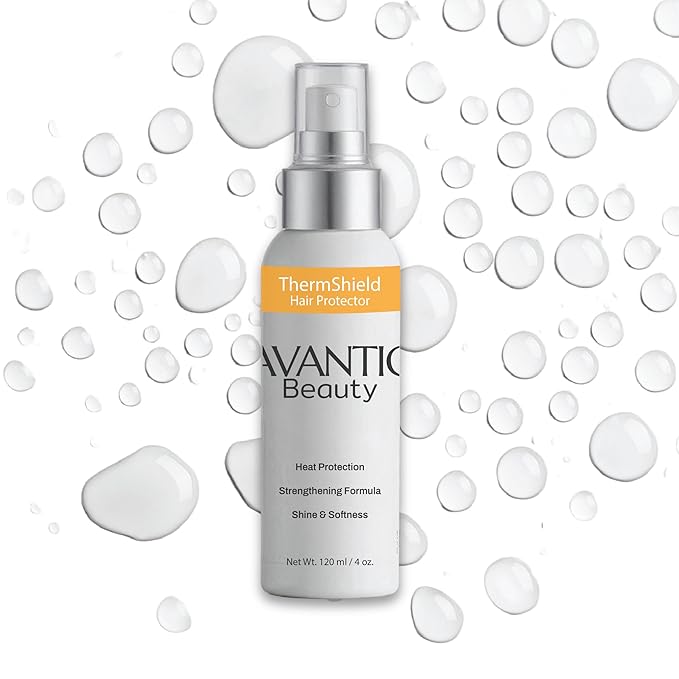 Avantic Beauty ThermShield Hair Protector – Lightweight Heat Protectant Spray with Amino Acids and UV Protection, Perfect for Sun, Heat, Water, and Active Lifestyles