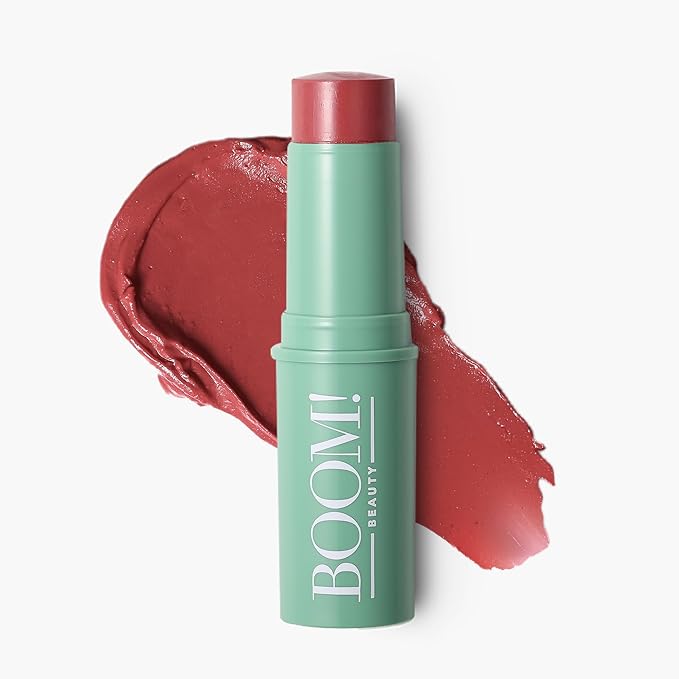 Boomstick Rose Nude ® Duo - Blush Stick in Rose Nude & Boomstick Glimmer ® Highlighter Stick, Multi-Use Vegan Moisturizer & Makeup Sticks - BOOM! by Cindy Joseph