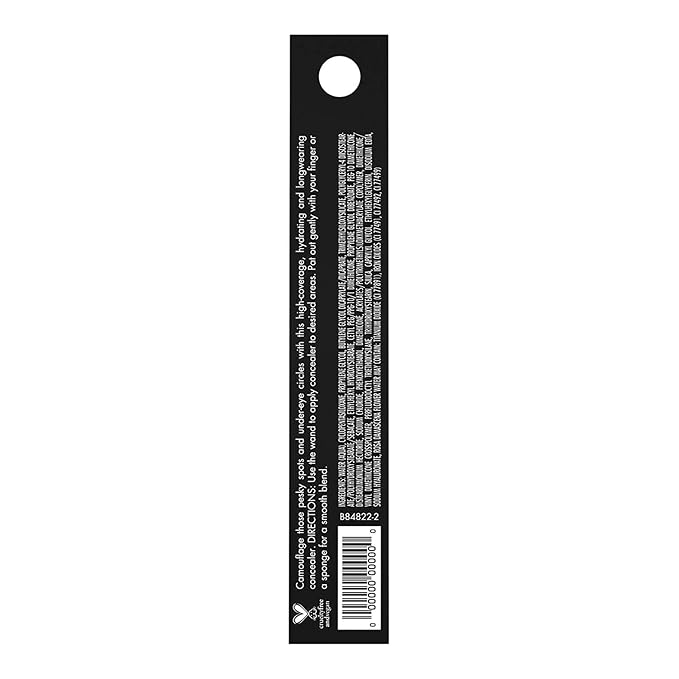 e.l.f. 16HR Camo Concealer, Full Coverage, Highly Pigmented Concealer With Matte Finish, Crease-proof, Vegan & Cruelty-Free, Deep Olive, 0.203 Fl Oz