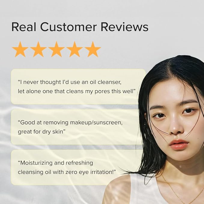 3W8L Deep Off & Fresh Cleansing Oil – Fast emulsifying Korean pore care cleanser, gentle daily makeup & sunscreen remover with Jojoba & Centella, dissolves sebum & blackheads, hydrating fresh finish