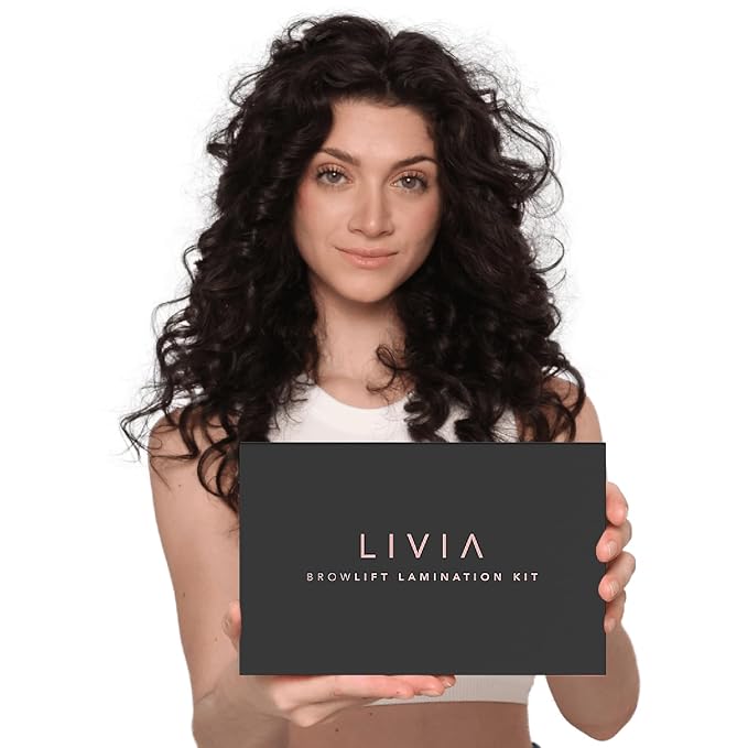 LIVIA Advanced Eyebrow Lamination Kit – DIY Brow Lift for Fuller, Thicker & Defined Brows – Salon-Quality Results at Home – 3 Applications-Up to 8 Weeks – Gentle & Nourishing