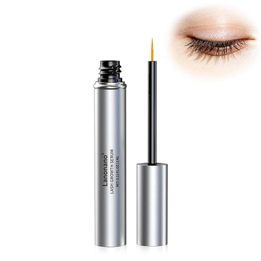 Lash Serum, Eyelash Growth Serum for Longer & Thicker Lashes, Eyelash Rapid Growth, Vegan & Cruelty-Free, 0.1 Fl Oz (3ml)