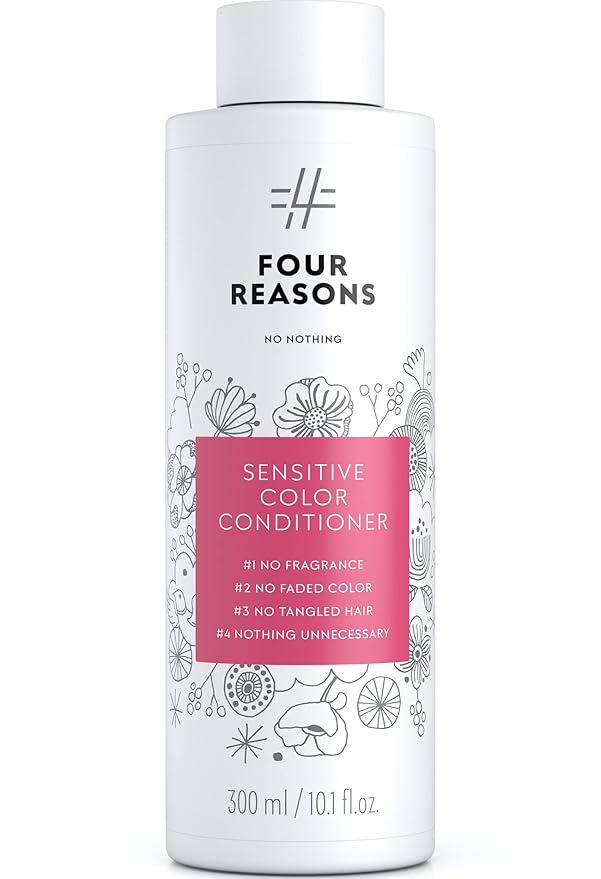 No nothing Sensitive Hair Conditioner for Color Treated Hair - Fragrance Free- Hypoallergenic, Phthalate Free, Paraben Free, Vegan & Unscented Conditioner -10.15 oz