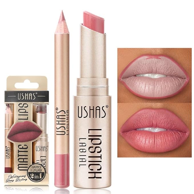 Generic Lip Liner with Non-stick Cup, Long-lasting Waterproof Matte Lipstick Set, 12 Colors (12, 30g)
