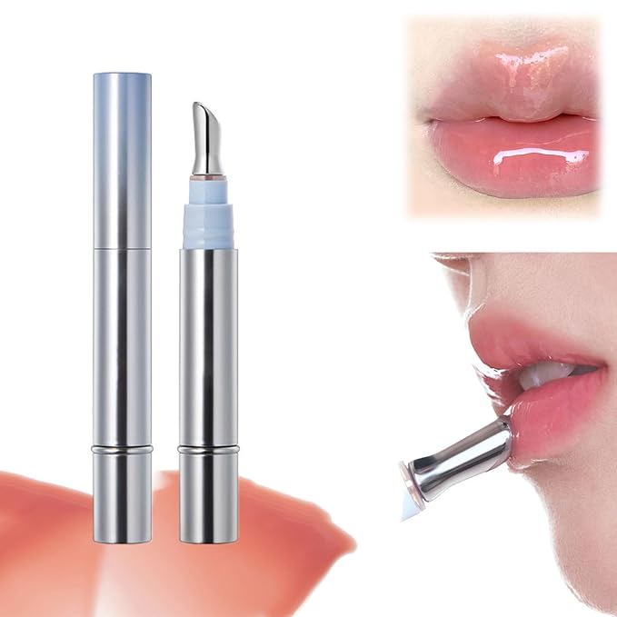 Ice Cool Essence Lip Glaze, Watery Essence Lip Gloss, Jelly Hydrating Mirror Liquid Lipstick with Metallic Brush Moisturizing Ice Watery Lip Gloss (G02 Tremella ice)