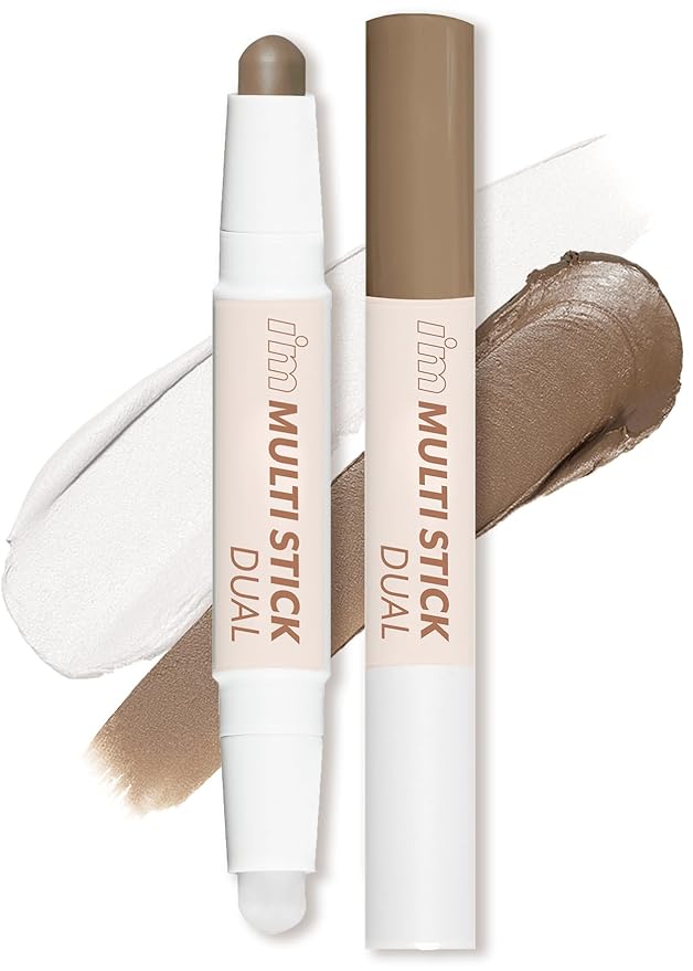 I'M MEME I'm Multi Stick Dual | Two Shade Shading and Highlighting Matte Finish | Suitable for Beginners Portable Size | 002 Cool Contouring