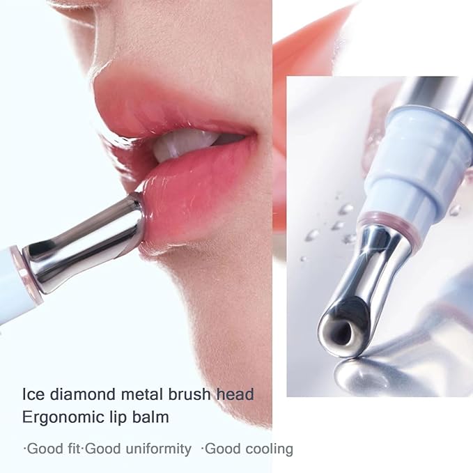 Ice Cool Essence Lip Glaze, Watery Essence Lip Gloss, Jelly Hydrating Mirror Liquid Lipstick with Metallic Brush Moisturizing Ice Watery Lip Gloss (G06 Pomegranate ice)