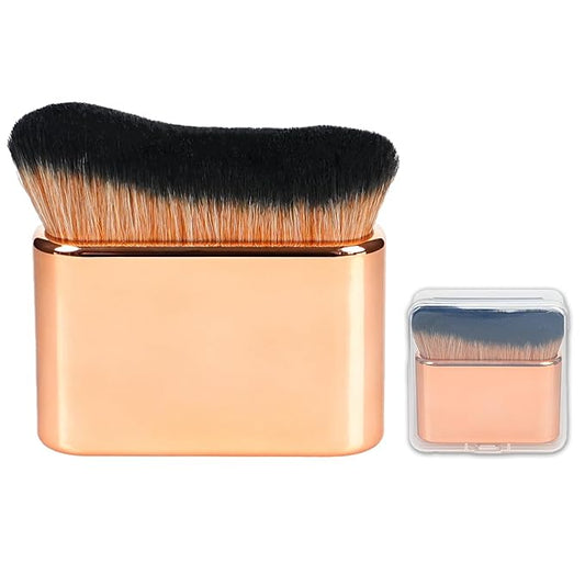 Self Tanner Brush Body Makeup Brush for Flawless Leg Makeup, Kabuki Foundation Makeup Brush for Face Body, Full Coverage Tanning Blend Applicator for Self Tanner, Bronzer Lotion Tan Mousse Vegan case