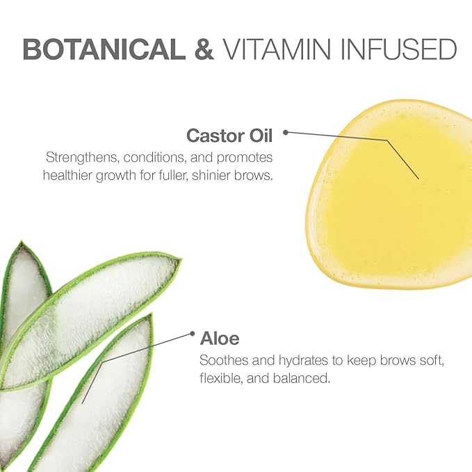 Palladio Brow Laminating Gel Strong Hold Eyebrow Glue for Lamination, Sculpted Brows All Day Wear Flake-Free Hold, Non-Sticky, Nourishing Castor Oil & Aloe, Vegan, Cruelty-Free Brow Styler Gel, Clear