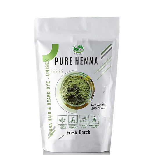200 Grams - 100% Pure Henna Powder For Hair Dye - Red Henna Hair Color, Best Red Henna For Hair - The Henna Guys