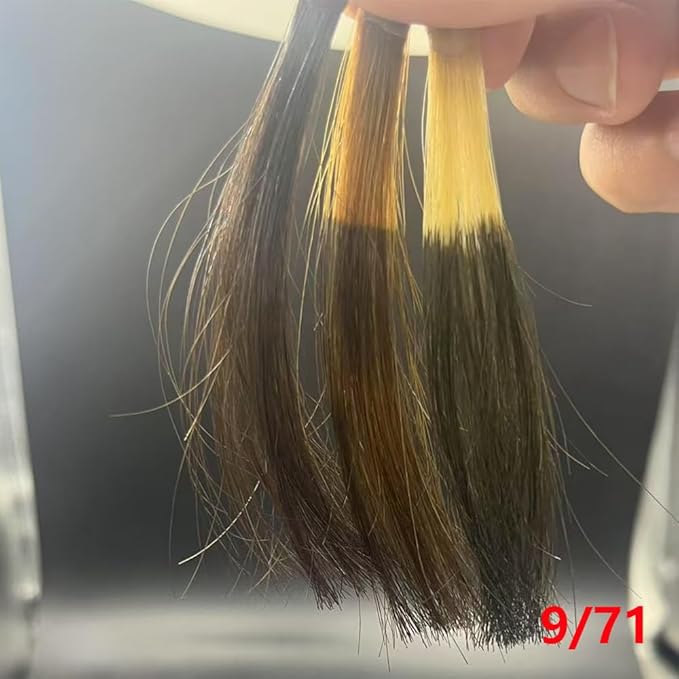 PureStyle 100g Professional Permanent Hair Color Dye Cream Ammonia Free, Long Lasting Cool Dark Brown Color, Natural Shine, For All Hair Types Easy At Home Application (9/71 Cool Dark Brown)