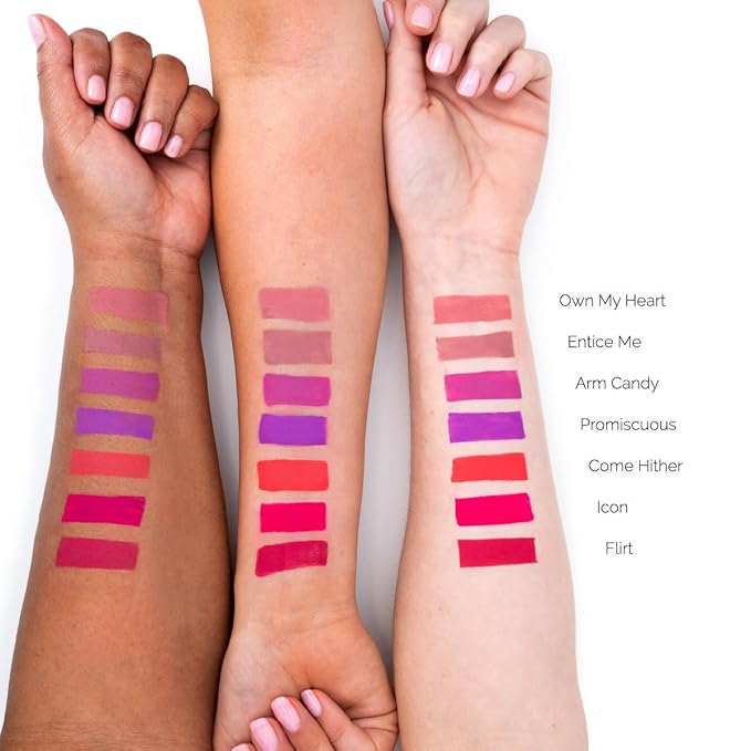Kandi Koated Liquid Suede Lipstick [Icon] Liquid Matte Lip Color | Intense Color Options, Non-Sticky, Paraben-Free, Cruelty-Free | Beauty & Makeup