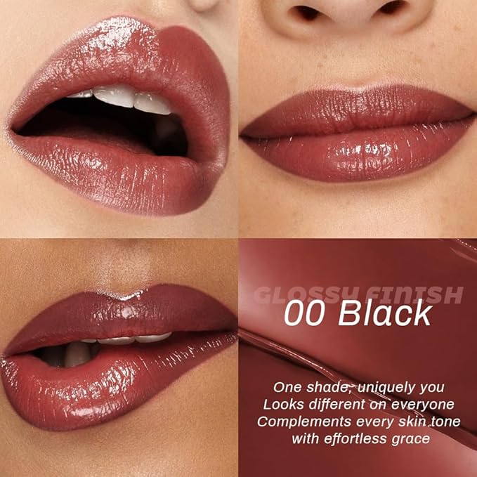 evpct 2Pcs Rose Girly Pink Honey Lipstick Tinted Lip Balm, Sheer Hydrating Shine Tinted Lipstick for Women, Moisturizing Lip Color, Nourishing Tinted Lip Balm Plumper Gloss Stain, Glossy Shiny Finish