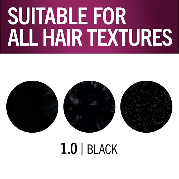 Schwarzkopf Keratin Root Permanent Hair Color Kit, 1.0 Black, 1-Application Root Touch-Up with Collagen & Vitamin B6, Complete Gray Coverage, Precision Brush, All Hair Types & Textures