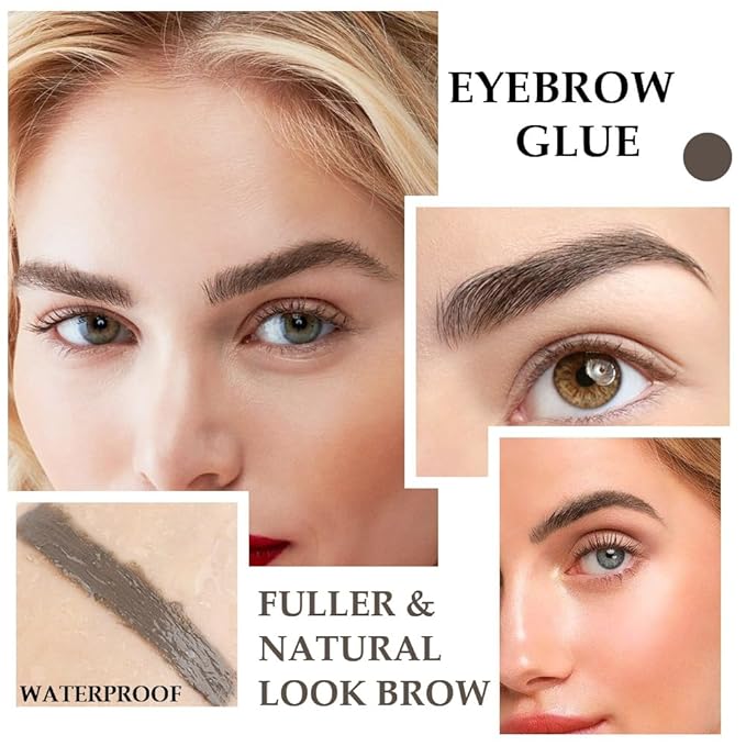 Kaely Thickening Brow Mascara,Tinted Eyebrow Gel Waterproof,Eyebrow Color Makeup,Brow Fast Sculpt,Vegan,Cruelty Free,maquillaje gel para cejas a prueba de agua,02 Cool Blonde