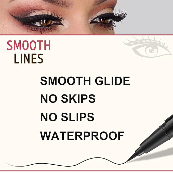 LAVONE Eyebrow Stamp Pencil Kit - Trio Makeup Brow Stamp Kit with Waterproof Eyebrow Pencil, Eyeliner, Pomade, Dual-ended Brush - Ash Brown