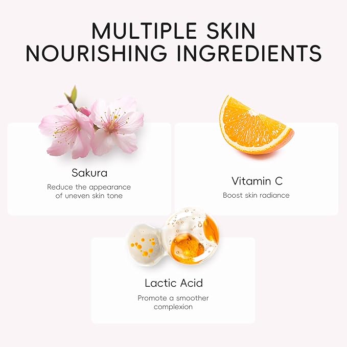 LAIKOU Japan Sakura Body Scrub, Exfoliating Body Scrub, Scrub for Smooth and Soften Skin 350g / 12.35oz.
