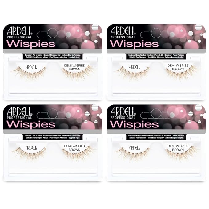 Ardell False Eyelashes Demi Wispies Brown (4 Pack)