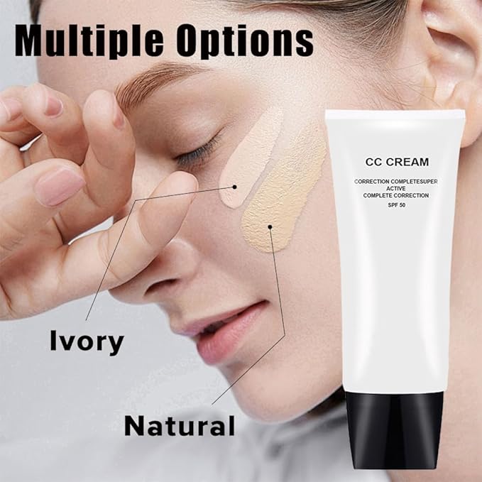 CC Cream Skin Tone Adjusting for Mature Skin, Complete Correction Super Active, Light, Moisturizer, SPF 50, 1.0 fl oz (Natural, 30ml)
