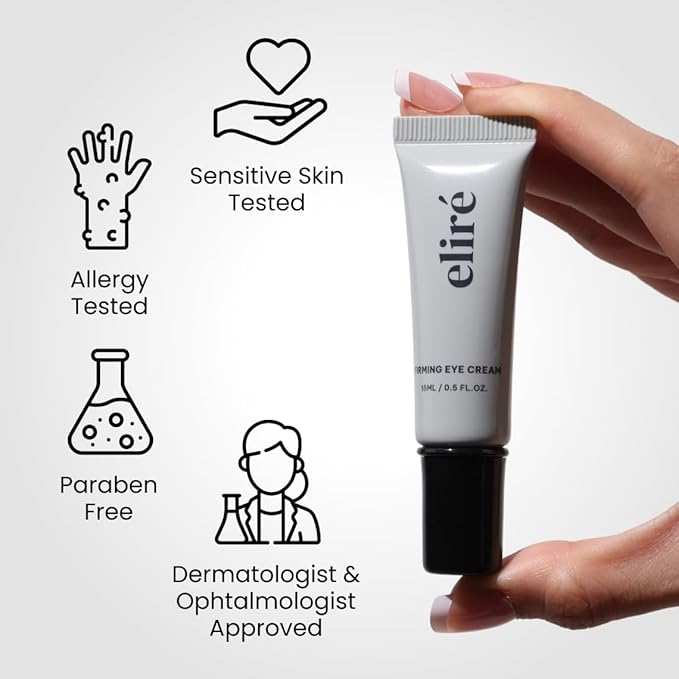 Firming Eye Cream – Lifts and Tightens Sagging Skin – With Arginine/Lysine Peptides and Ceramide – Fast Action -Reduces Fine Lines, Wrinkles and Improves Elasticity – Dermatologist-Tested- 15ml