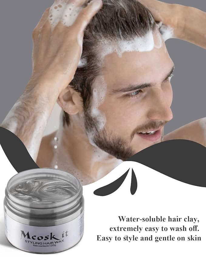 Hair-Color-Wax for Men & Wome (Grey)