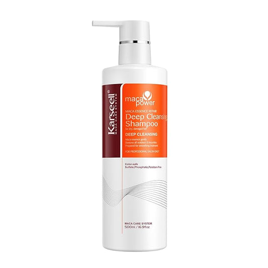 Karseell Deep Clean Clarifying Shampoo for All Hair Types Removes Buildup, Strengthens Hair Cuticle 500ml