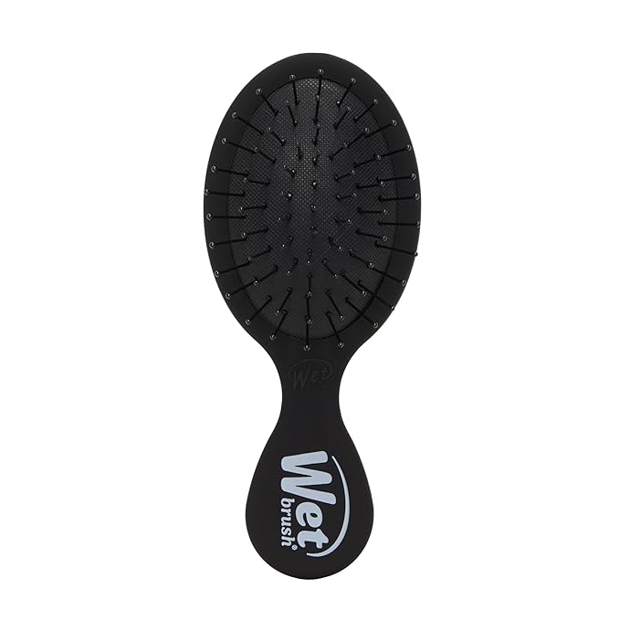 Wet Brush Mini Detangler Hair Brush, Black Frost, Detangling Travel Hairbrush, Ultra-Soft IntelliFlex Bristles Glide Through Tangles with Ease, Pain-Free, All Hair Types