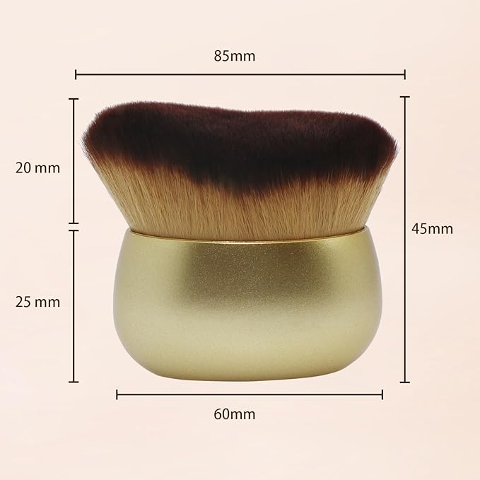Makeup Blend & Blur Extra Large Body Brush for Self Tanner,Leg Makeup & Bronzer Self Tan Applicator, Powder, Foundation, Blusher, Bronzer，Massager for Face Gift box (Black)