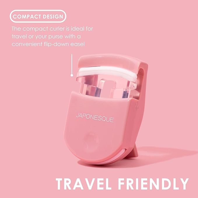 JAPONESQUE Travel Eyelash Curler (Pink, 2 Pack)