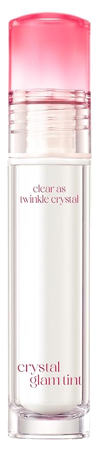 CLIO CRYSTAL GLAM TINT (010 BABY BERRY), Glossy Finish, Lightweight, Buildable, Glass-Like, Smoothing, Long-Lasting, Vivid