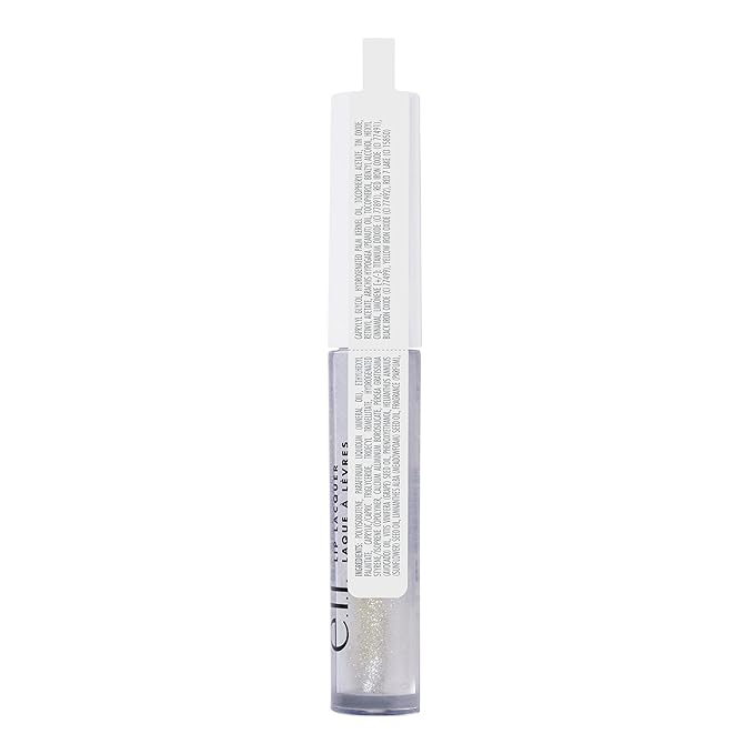 e.l.f. Lip Lacquer, Moisturizing, Shiny, Non-Sticky, Long Lasting, Provides Maximum Color, Glides On, Bubbles, 0.08 Fl Oz