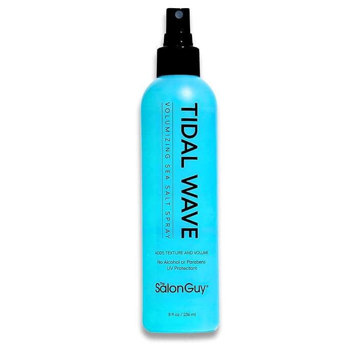 THESALONGUY Tidal Wave Sea Salt Spray for Hair | Texturizing Mist & Volumizing Spray for Men & Women | Adds Beach Waves, Volume & Matte Texture | Alcohol-Free, Paraben-Free, 8 oz