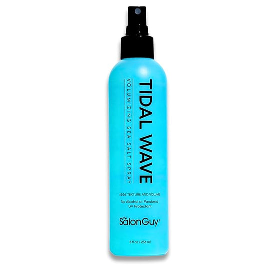 THESALONGUY Tidal Wave Sea Salt Spray for Hair | Texturizing Mist & Volumizing Spray for Men & Women | Adds Beach Waves, Volume & Matte Texture | Alcohol-Free, Paraben-Free, 8 oz