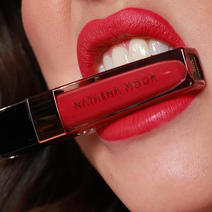 NATASHA MOOR: Molten Matte Liquid Lipstick - Long-Lasting, Hydrating, Matte Finish with Moisturizing Vitamin E - Waterproof, Kiss-Proof, Cruelty-Free - 12-Hour Stay Power (HUSTLER)