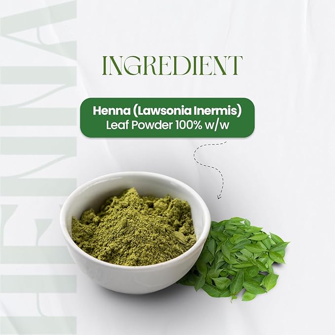 BSY Organic Henna and Indigo Powder for Hair - 100% Natural 0.4 lb (200g) Combo for Black Hair Color, Henna Hair Color & Indigo Powder Blend
