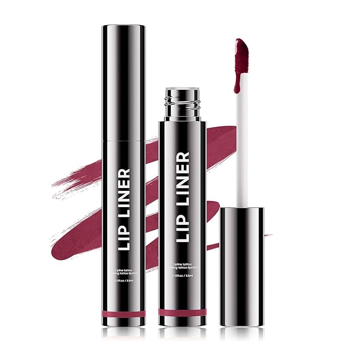 OETUIOW Lip Liner Stain, Lip Stain Moisturizing & Enhancing Complexion for All Skin Types Women, Lip Lint Waterproof & Long-Lasting (Mauve)
