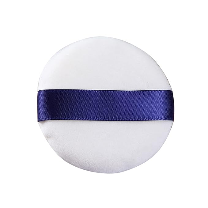 Powder Puff 3 Pieces 3 Inch Soft Powder Makeup Puffs Pads Makeup with Ribbon Face Powder Puffs for Loose and Foundation (3PCS Large Size 3 Inch)