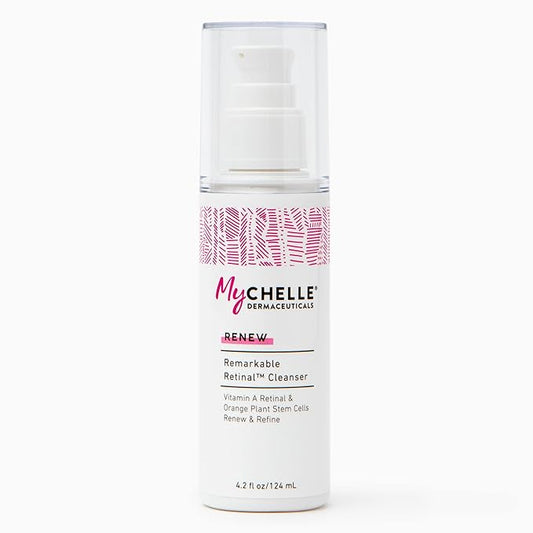 MyCHELLE Dermaceuticals Remarkable Retinal Facial Cleanser (4.2 Fl Oz), Renews and Refines Skin with Vitamin A Retinaldehyde and Orange Plant Stem Cells