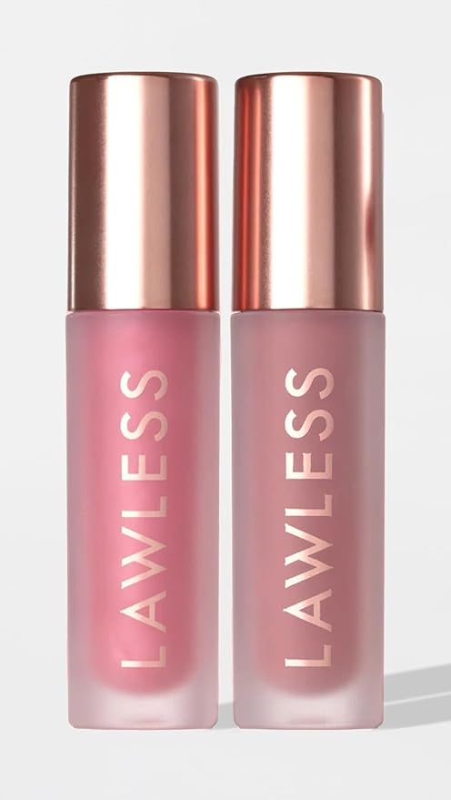 Lawless Women's Double the Plump - Plumper Duo, Velvet/Pixie, Pink, 0.11 Ounce