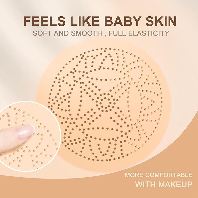 OETUIOW Mushroom Head Air Cushion CC Cream - BB Cream Face Makeup Foundation for Mature Skin Moisturizing Concealer Brighten Long-Lasting, Even Skin Tone for All Skin Types, Natural Color